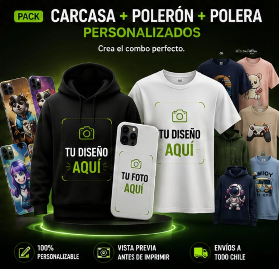 Carcasa + Polera + Polerón